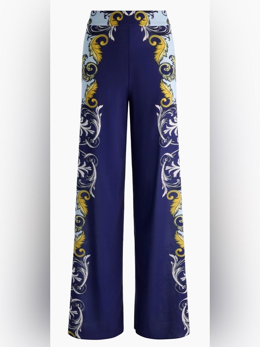 Alice + Olivia Athena Printed Wide-Leg Pants - Picture 3 of 12